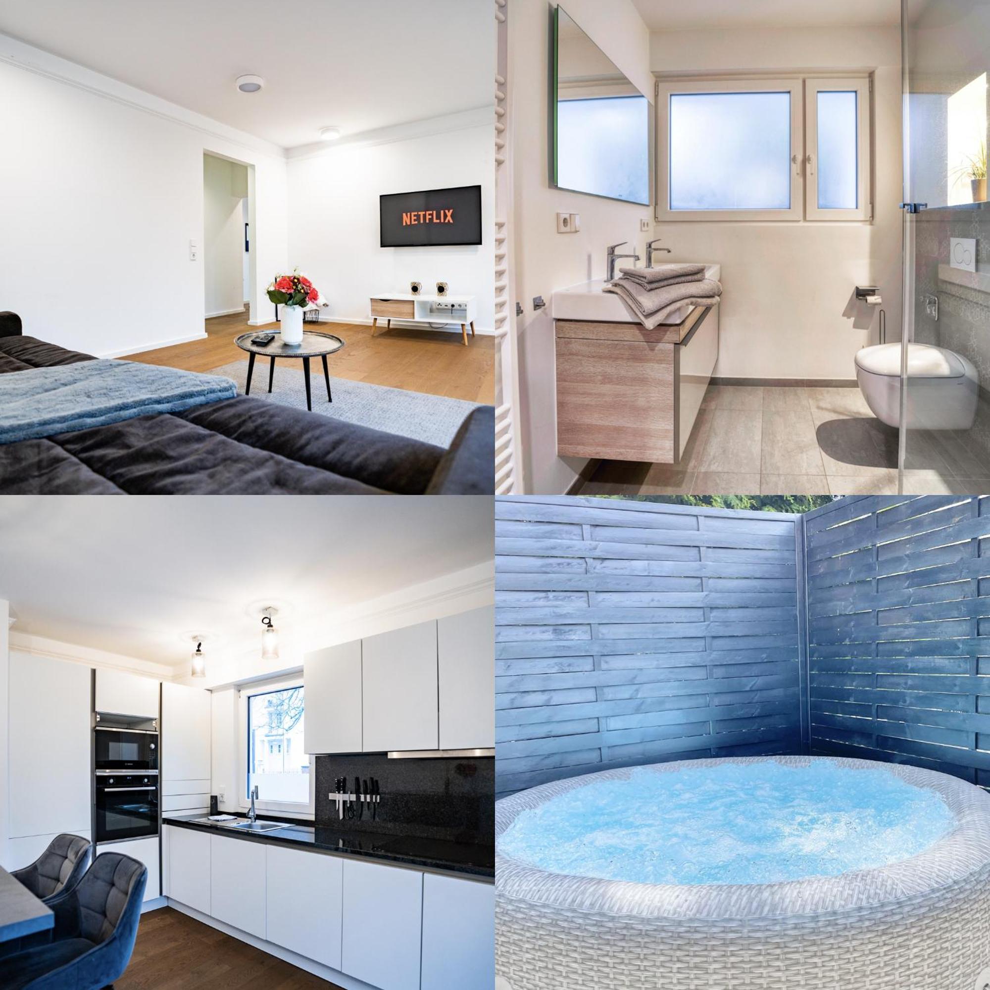 Apartamento Whirlpool - Zentral - Designloft Mit Xxl Terrasse Wiesbaden Exterior foto